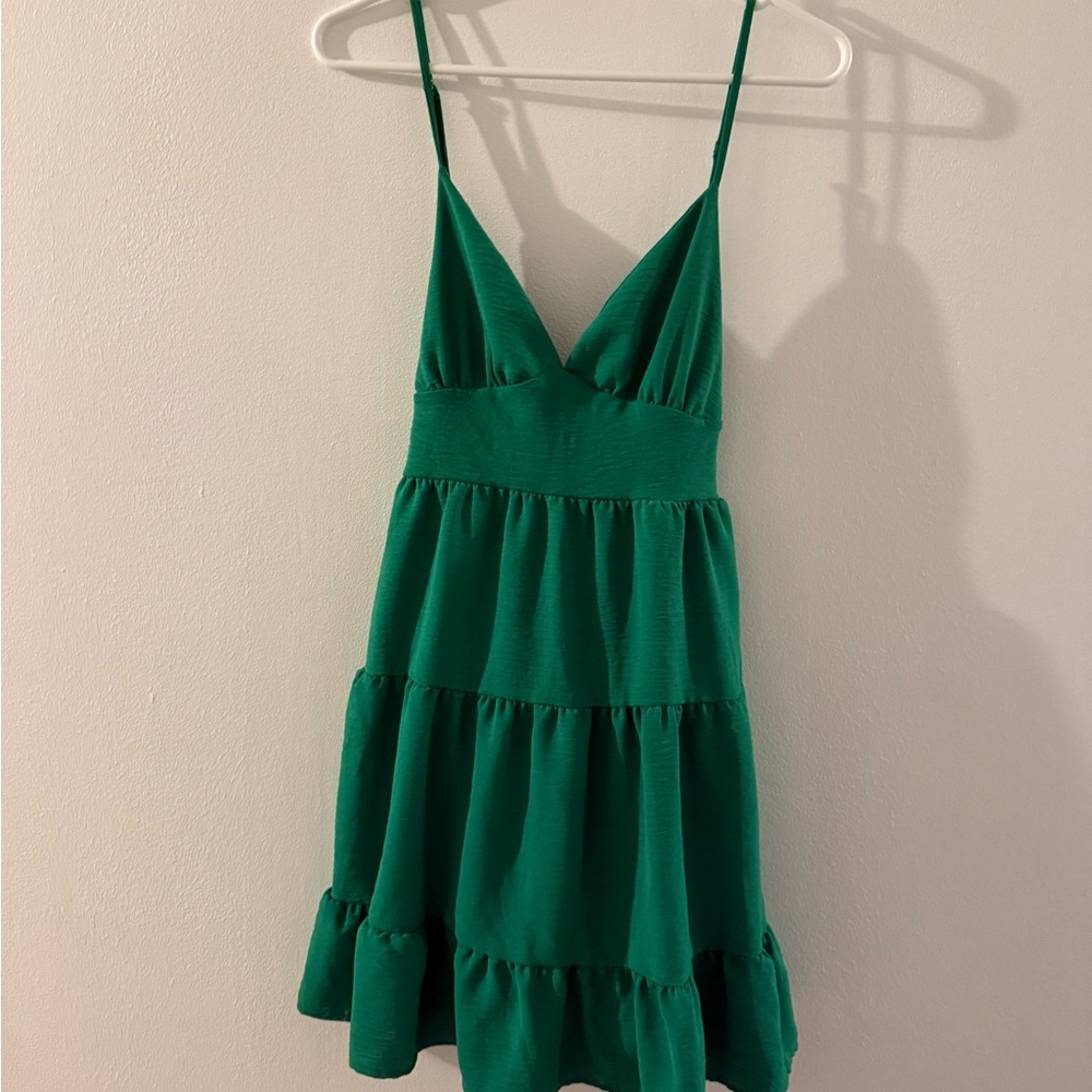 Altar'd State Vibrant Green Dress